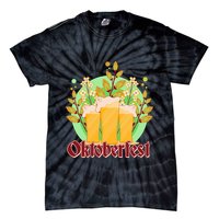 Boho Floral Oktoberfest Beers Tie-Dye T-Shirt