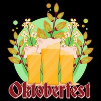 Boho Floral Oktoberfest Beers Tie-Dye T-Shirt