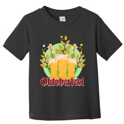 Boho Floral Oktoberfest Beers Toddler T-Shirt