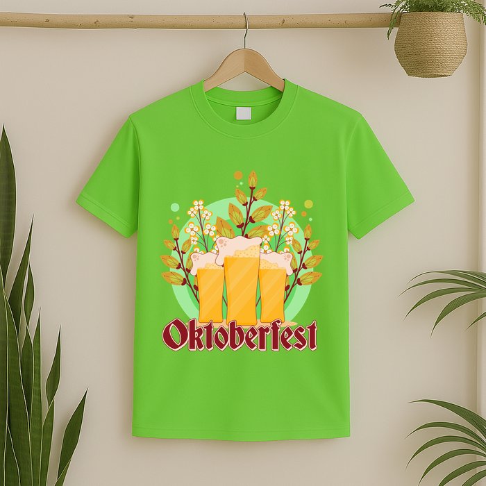 Boho Floral Oktoberfest Beers T-Shirt
