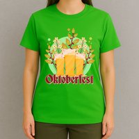 Boho Floral Oktoberfest Beers T-Shirt
