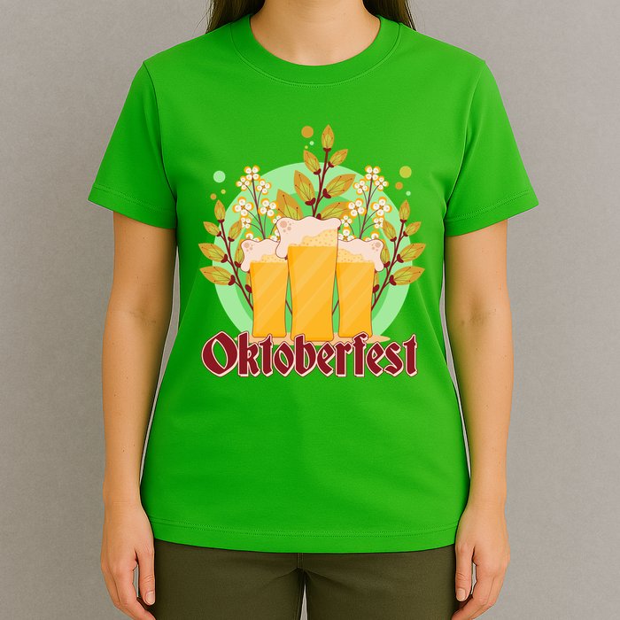 Boho Floral Oktoberfest Beers T-Shirt