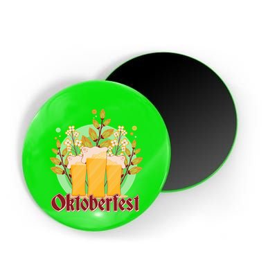 Boho Floral Oktoberfest Beers Magnet