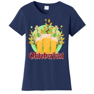 Boho Floral Oktoberfest Beers Women's T-Shirt