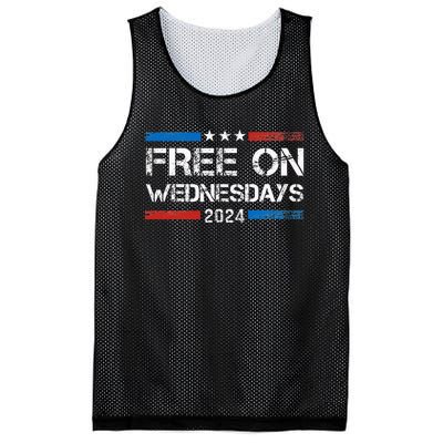 Biden Free On Wednesdays Us Flag Vintage Mesh Reversible Basketball Jersey Tank