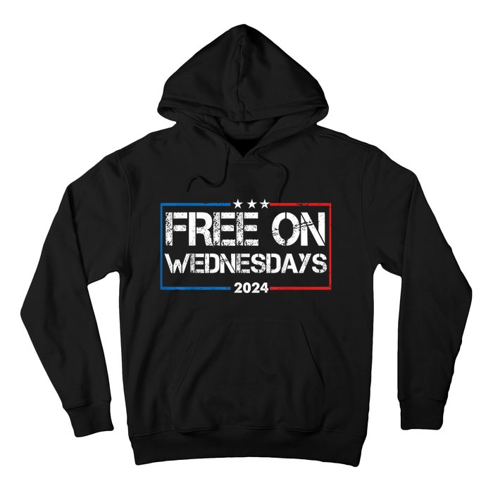 Biden Free On Wednesdays Us Flag Vintage 4th Of July Hoodie