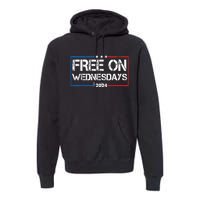 Biden Free On Wednesdays Us Flag Vintage 4th Of July Premium Hoodie