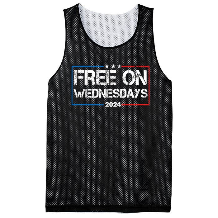 Biden Free On Wednesdays Us Flag Vintage 4th Of July Mesh Reversible Basketball Jersey Tank