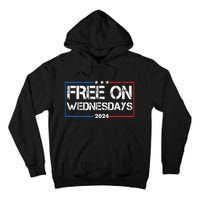 Biden Free On Wednesdays Us Flag Vintage 4th Of July Tall Hoodie