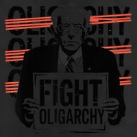 Bernie Fight Oligarchy Raglan Baseball 7 Panel Mesh Trucker Snapback Hat