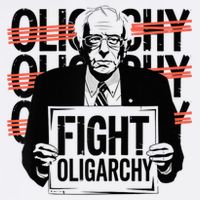 Bernie Fight Oligarchy Raglan Baseball 11oz C Handle Ceramic Mug
