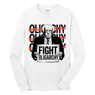 Bernie Fight Oligarchy Raglan Baseball Tall Long Sleeve T-Shirt