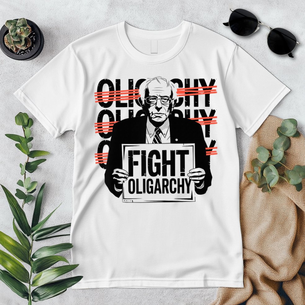 Bernie Fight Oligarchy Raglan Baseball Premium T-Shirt