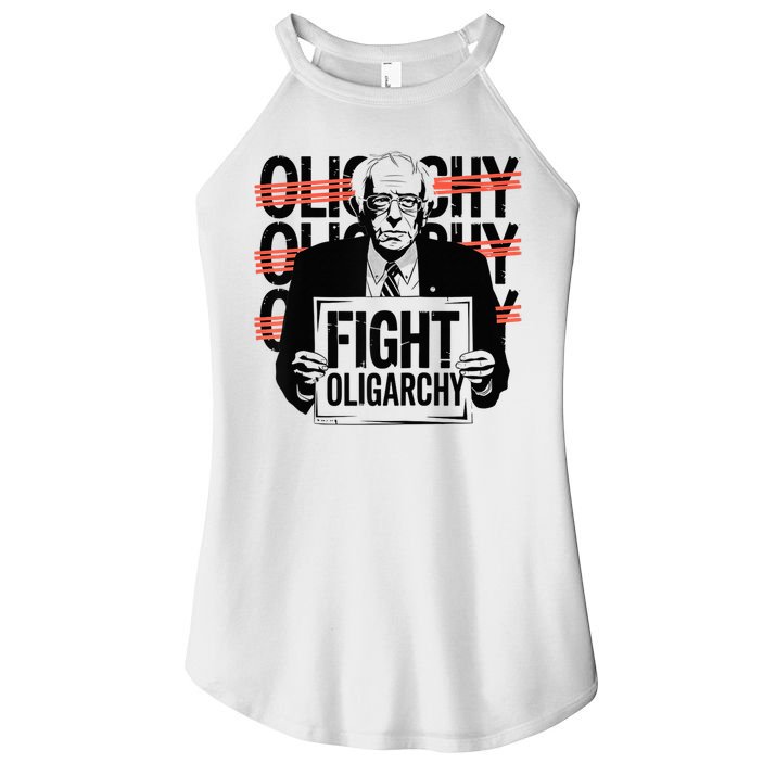 Bernie Fight Oligarchy Raglan Baseball Women's Perfect Tri Rocker Tank