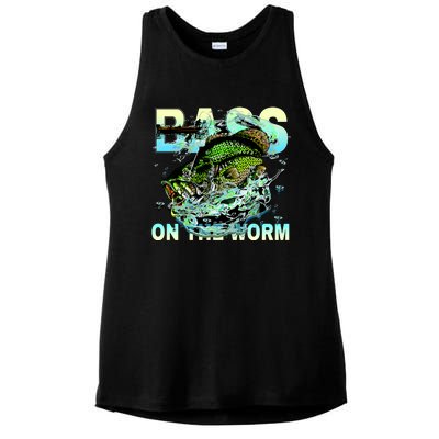 Bass Fishing On The Storm Ladies PosiCharge Tri-Blend Wicking Tank