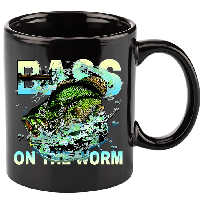 Bass Fishing On The Storm 11oz C Handle Ceramic Mug