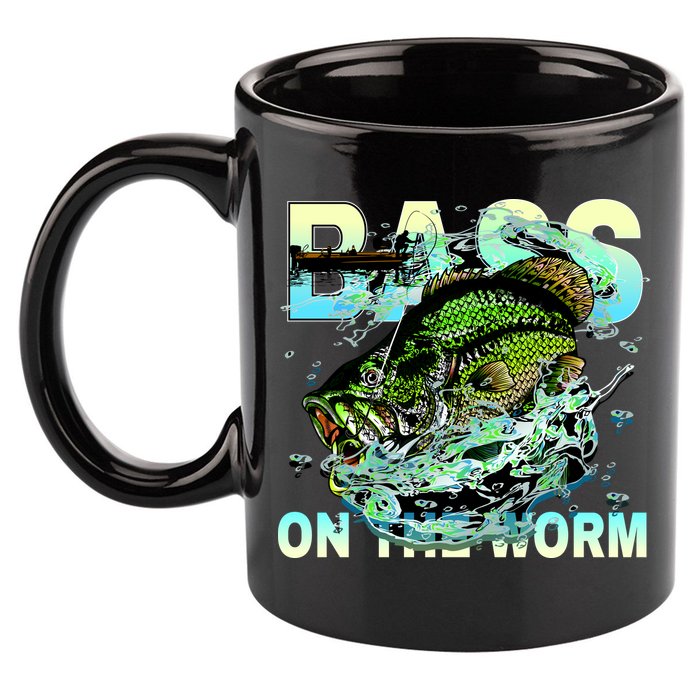 Bass Fishing On The Storm 11oz C Handle Ceramic Mug