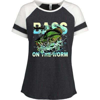 Bass Fishing On The Storm Enza Ladies Jersey Colorblock Tee