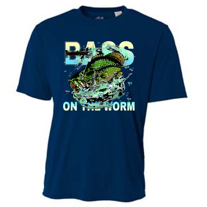 Bass Fishing On The Storm Cooling Performance Crew T-Shirt