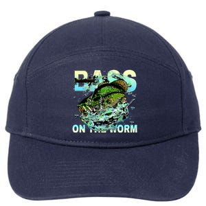 Bass Fishing On The Storm 7-Panel Snapback Hat