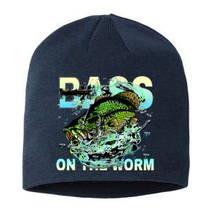 Bass Fishing On The Storm Sustainable Beanie