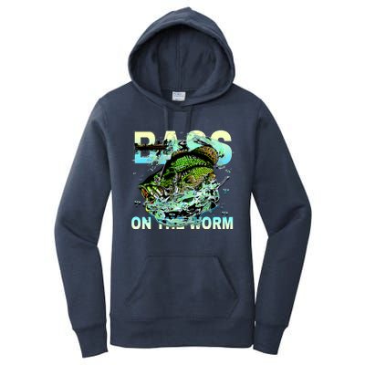 Bass Fishing On The Storm Women's Pullover Hoodie