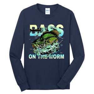 Bass Fishing On The Storm Tall Long Sleeve T-Shirt