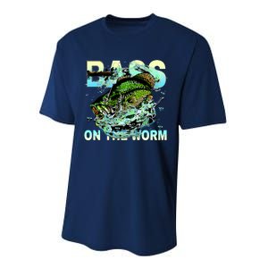 Bass Fishing On The Storm Performance Sprint T-Shirt