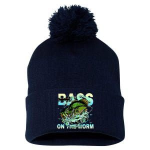 Bass Fishing On The Storm Pom Pom 12in Knit Beanie