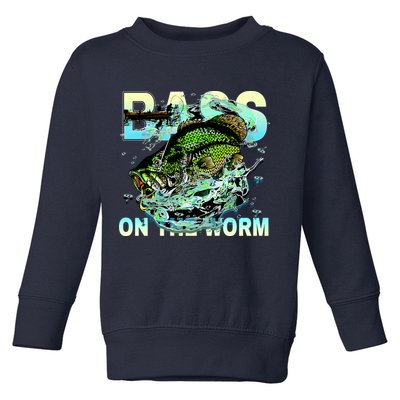 Bass Fishing On The Storm Toddler Sweatshirt