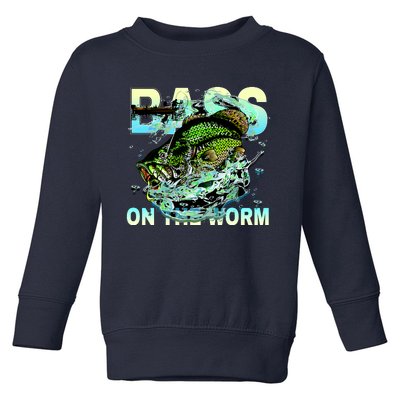 Bass Fishing On The Storm Toddler Sweatshirt