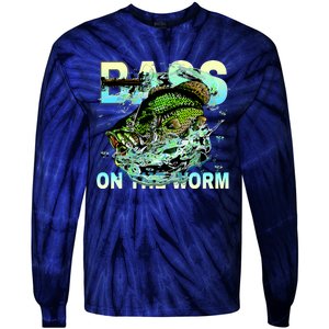 Bass Fishing On The Storm Tie-Dye Long Sleeve Shirt