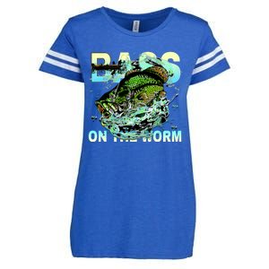 Bass Fishing On The Storm Enza Ladies Jersey Football T-Shirt