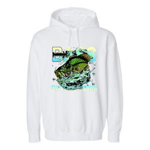 Bass Fishing On The Storm Garment-Dyed Fleece Hoodie