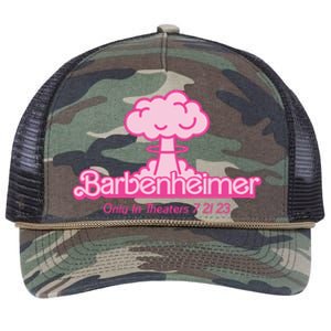 Barbenheimer Funny Only Theaters 7 21 23 Retro Rope Trucker Hat Cap