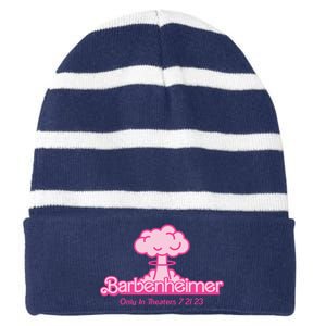 Barbenheimer Funny Only Theaters 7 21 23 Striped Beanie with Solid Band