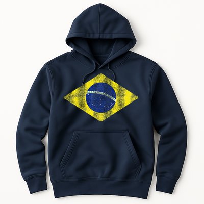 Brazilian Flag Of Brazil Vintage Br Souvenir Hoodie