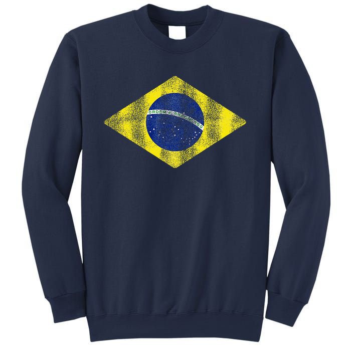 Brazilian Flag Of Brazil Vintage Br Souvenir Sweatshirt