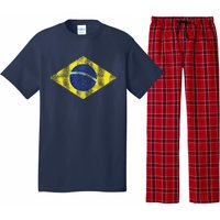 Brazilian Flag Of Brazil Vintage Br Souvenir Pajama Set