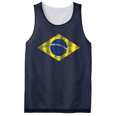 Brazilian Flag Of Brazil Vintage Br Souvenir Mesh Reversible Basketball Jersey Tank