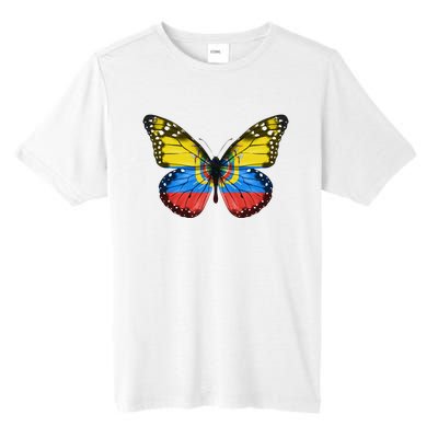 Butterfly Flag Of Ecuador Tall Fusion ChromaSoft Performance T-Shirt