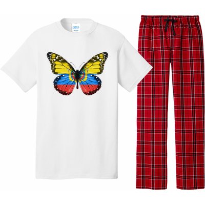 Butterfly Flag Of Ecuador Pajama Set