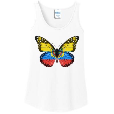 Butterfly Flag Of Ecuador Ladies Essential Tank