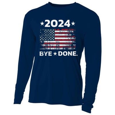 Byedone. Funny Political Election Trump 2024 Cooling Performance Long Sleeve Crew