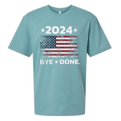 Byedone. Funny Political Election Trump 2024 Sueded Cloud Jersey T-Shirt