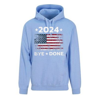 Byedone. Funny Political Election Trump 2024 Unisex Surf Hoodie