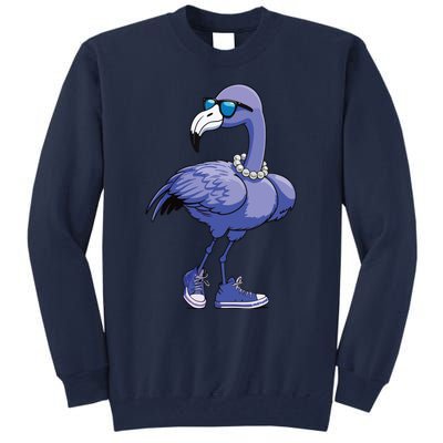 Blue Flamingo Pearls Comma La Kamala Harris 2024 Tall Sweatshirt