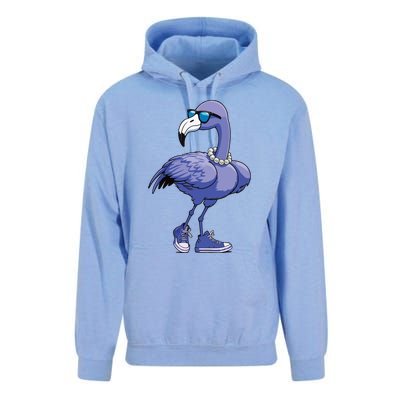 Blue Flamingo Pearls Comma La Kamala Harris 2024 Unisex Surf Hoodie