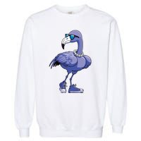 Blue Flamingo Pearls Comma La Kamala Harris 2024 Garment-Dyed Sweatshirt