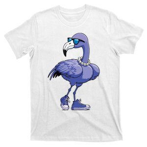 Blue Flamingo Pearls Comma La Kamala Harris 2024 T-Shirt